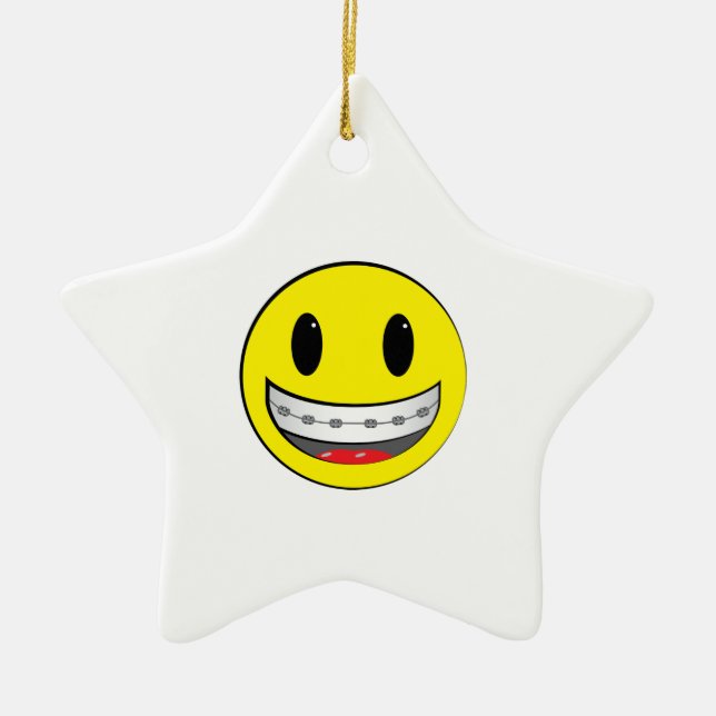 mit Klammern Keramik Ornament (Vorne)