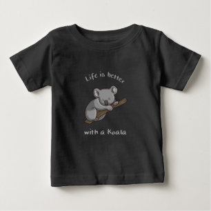 Mit Koala ist das Leben besser Baby T-shirt