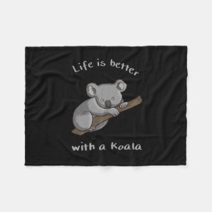 Mit Koala ist das Leben besser Fleecedecke