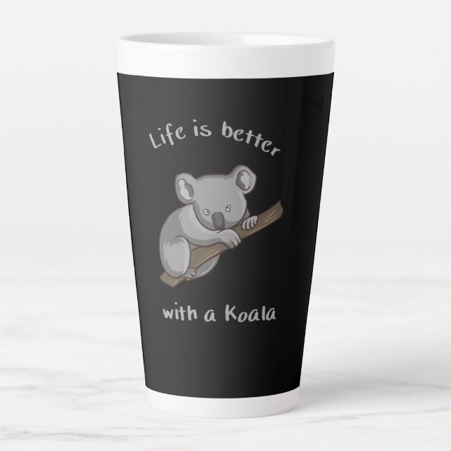 Mit Koala ist das Leben besser Milchtasse (Vorderseite)