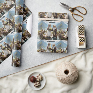 **"Mit Kuss verplombt"*** Geschenkpapier