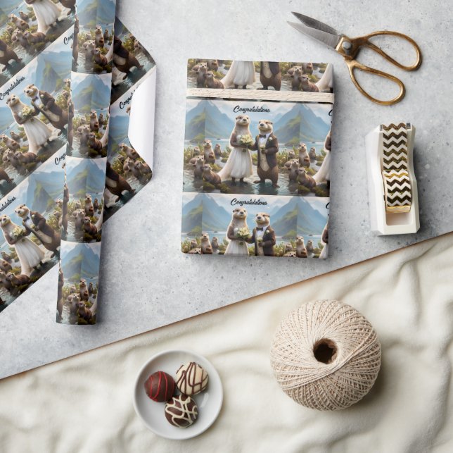 **"Mit Kuss verplombt"*** Geschenkpapier (Kunsthandwerk)