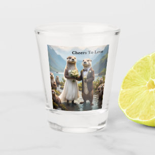 **"Mit Kuss verplombt"*** Schnapsglas