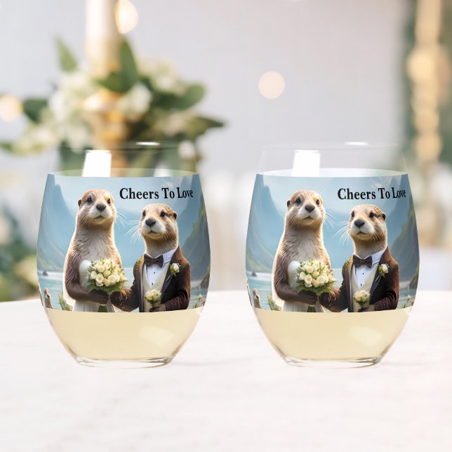 **"Mit Kuss verplombt"*** Weinglas Ohne Stiel (Insitu (Hochzeit))
