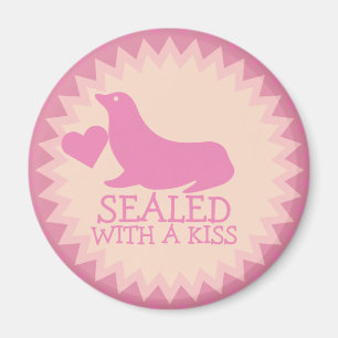 mit Kuss versiegelt Magnet