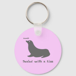 Mit Kuss versiegelt Schlüsselanhänger
