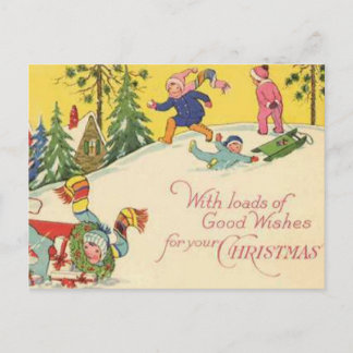 Mit Lasten der guten Wünsche für Ihr Weihnachten