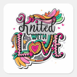 Mit Liebe Aufkleber gegossen - Handgefertigte Zune