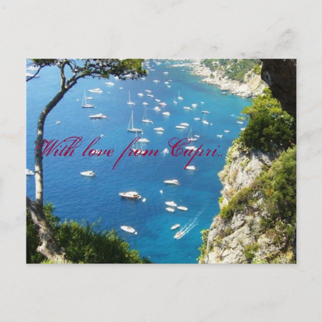 Mit Liebe aus Capri Postkarte (Vorderseite)