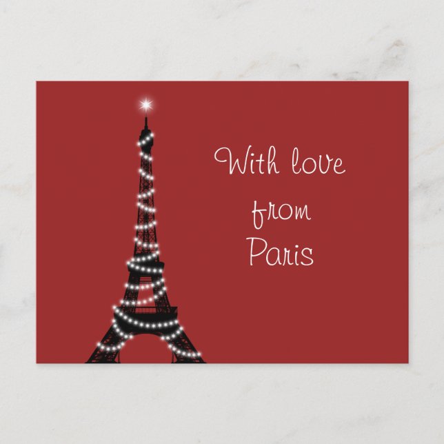 Mit Liebe aus Paris Postkarte (Vorderseite)