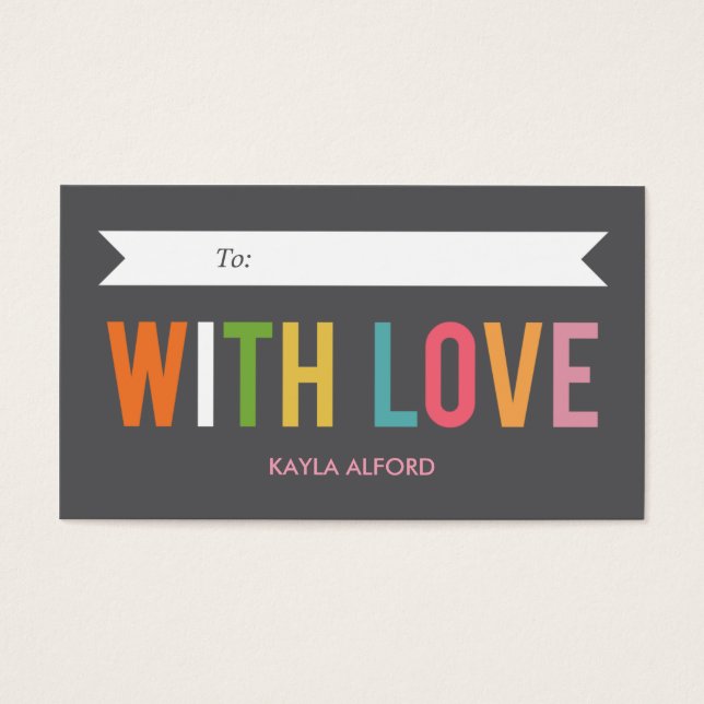 Mit Liebe benutzerdefinierten Geschenktasten (Vorderseite)