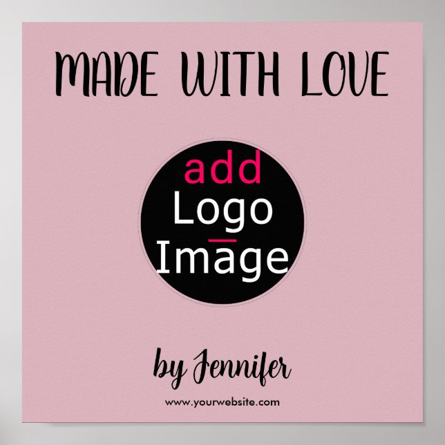 Mit Liebe Berufliche Dusty Rose rosa Poster (Vorne)