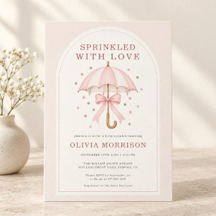 Mit Liebe bestreute Babysprinkle-Party Einladung