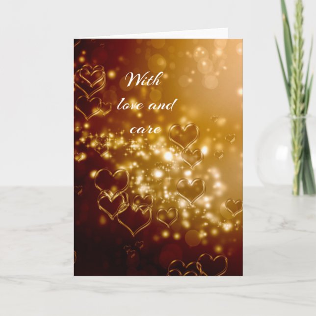 Mit Liebe Dankeskarte (Vorderseite)