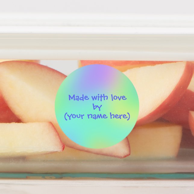 Mit Liebe durch Personalisierte Etiketten hergeste (Befestigt)