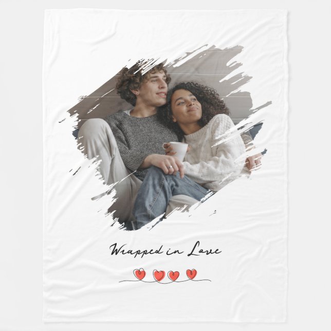 Mit Liebe eingehüllt - Valentinstag-Foto personali Fleecedecke (Vorderseite)