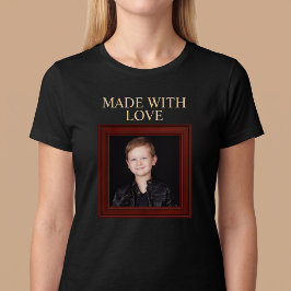 MIT LIEBE ERSTELLT Personalisiertes Kinderfoto T-Shirt