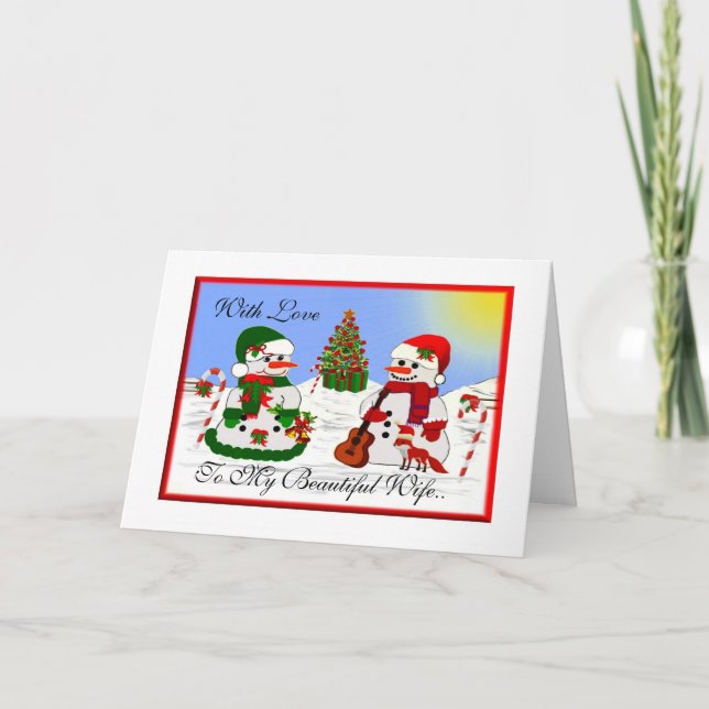 Mit Liebe Feiertagskarte (Vorderseite)