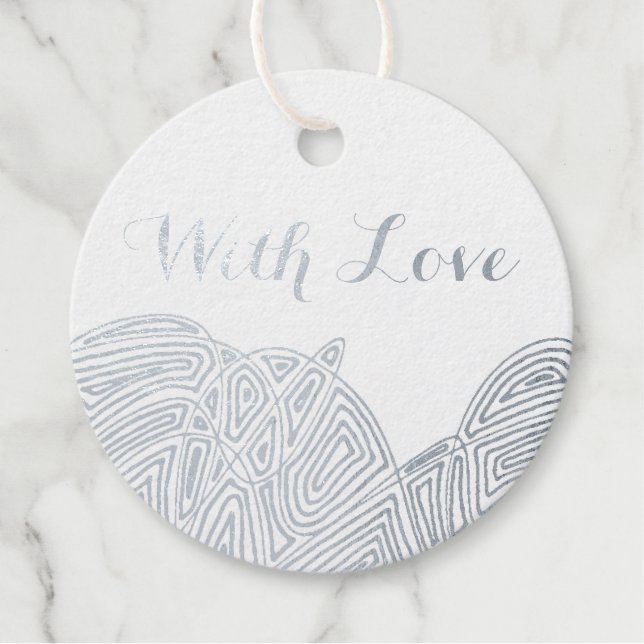 Mit Liebe - Flurry Geschenkanhänger (Vorderseite)