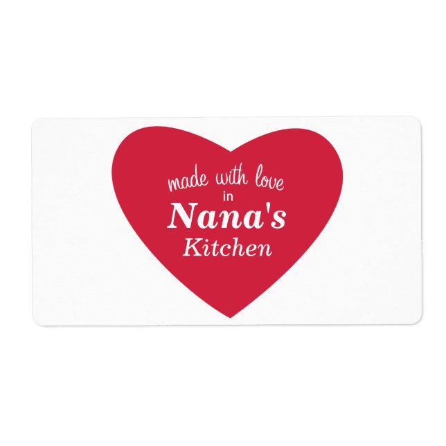 Mit Liebe Food Label (Vorne)