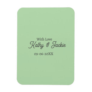 Mit Liebe füge Paarname Hochzeit einfach minimal h Magnet