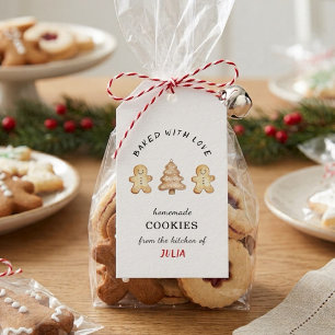 'Mit Liebe gebacken' Ingwerbrot-Cookie-Mann-Gesche Geschenkanhänger