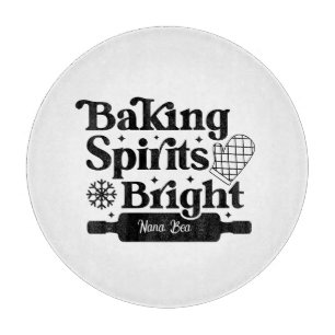 "Mit Liebe Gebacken" Personalisiertes Weihnachten Schneidebrett