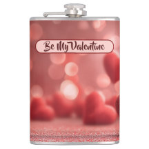 Mit Liebe gefüllte Be My Valentine Vinyl-Flasche