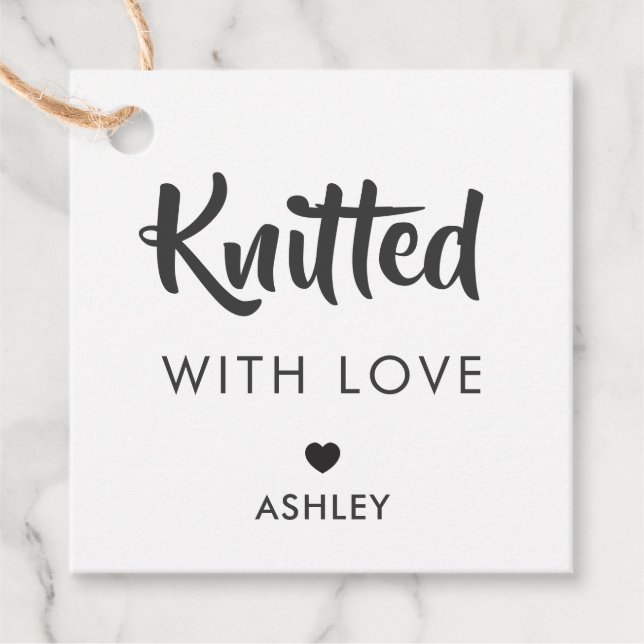 Mit Liebe gegossen, Handgemachte Geschenktafel, Kr Geschenkanhänger (Vorderseite)