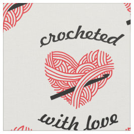 "Mit Liebe gekrönt" Garngarn Muster für Herz-Handw Stoff