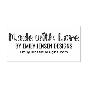 Mit Liebe gemacht #1 Firmenname Website-URL Permastempel