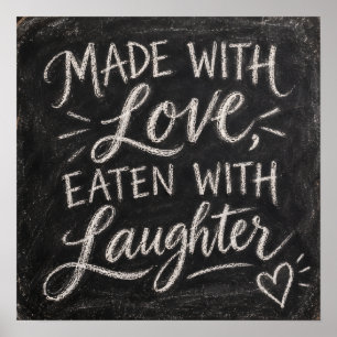 Mit Liebe gemacht, mit Lachen gegessen Poster