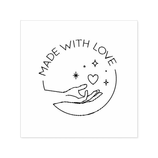 Mit Liebe gemacht Permastempel (Design)