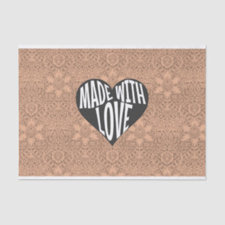 Mit Liebe gemacht Vintage  Seidenpapier