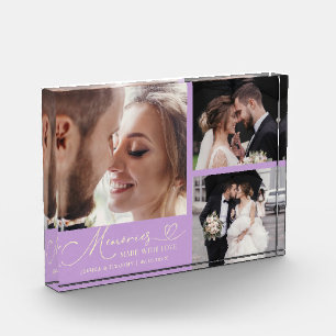 Mit Liebe gemachte Erinnerungen Wisteria-Hochzeit Fotoblock