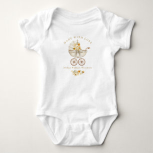 Mit Liebe Gemachter Baby-Body in Salbeigrün Baby Strampler