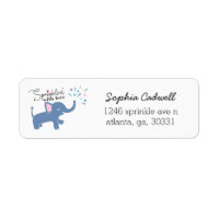 Mit Liebe gesprenkelt Niedliche Elefant-Rücksendea