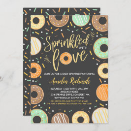 Mit Liebe gesprenkelte Sprinkle-Einladung von Donu Einladung