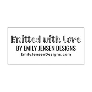 Mit Liebe gestrickt #1 Firmenname Website-URL Permastempel
