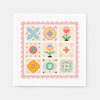 Mit Liebe Gewickelt Baby Shower Serviette