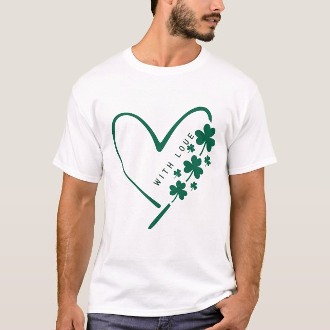 Mit Liebe & Glück - St. Patrick's Day Special T-Shirt (Vorderseite)