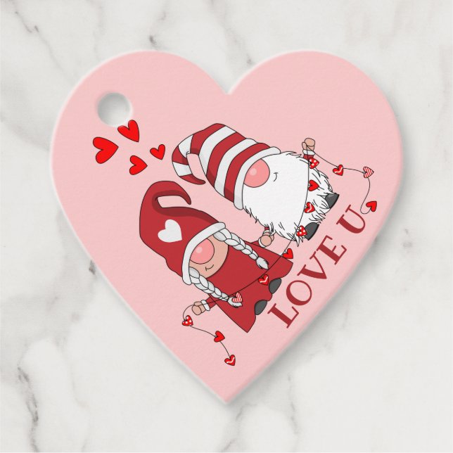 Mit Liebe Gnome  Geschenkanhänger (Vorderseite)