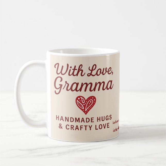 Mit Liebe, Gramma Mug Kaffeetasse (Links)