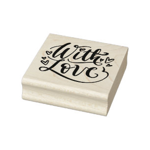 Mit Liebe Gummistempel