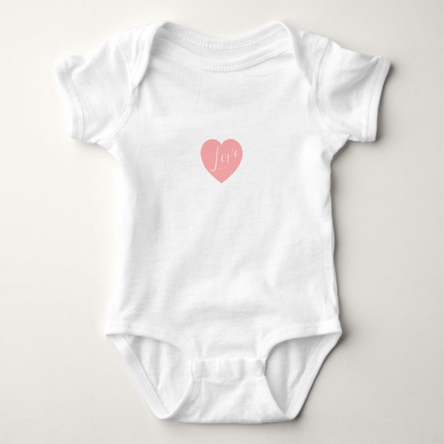 Mit Liebe handgefertigt für Ihren Kleinen Baby Strampler (Vorderseite)