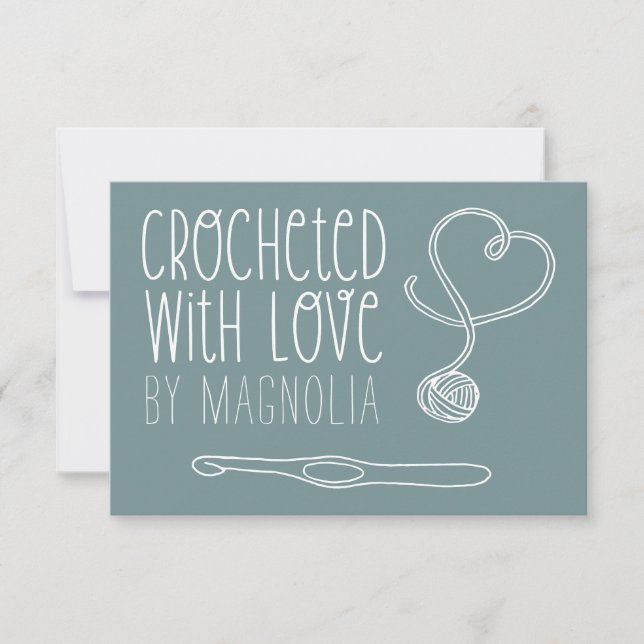 Mit Liebe handgefertigt Mitteilungskarte (Vorderseite)