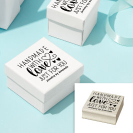 Mit Liebe handgefertigte Hörer für Sie Gummistempel