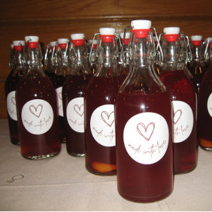 Mit Liebe hergestellt - Circle Sticker for Favorit