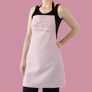 Mit Liebe Hergestelltes Minimalistisches Rosa Skri Schürze
