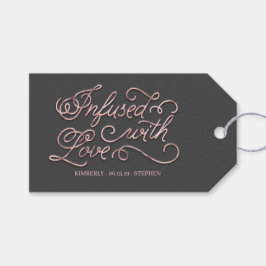 mit Liebe-Hochzeit infiziert Geschenkanhänger